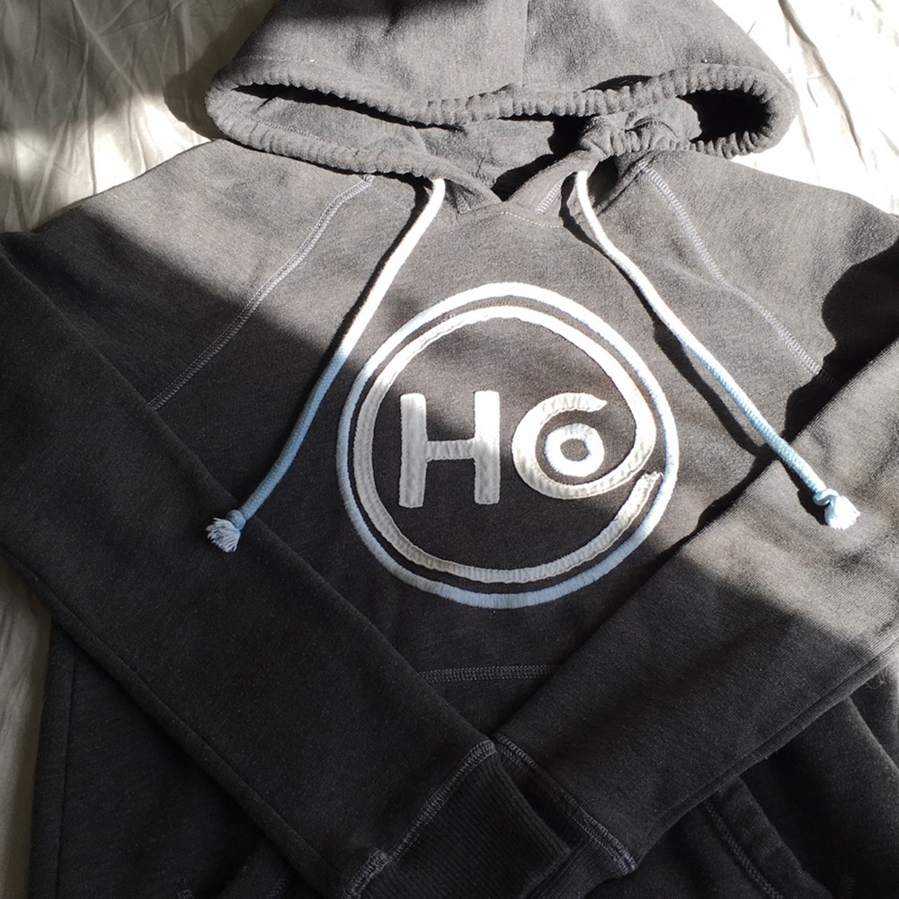 grey hoodie